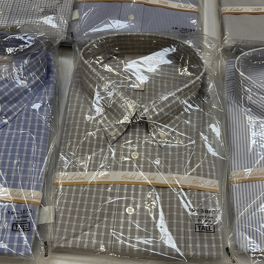 6 Gold Label Men’s Dress Shirts - Picture 3 of 10